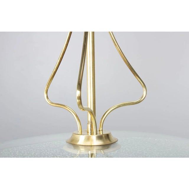 Metal Italian Pendant Lamp in Glass, 1950s For Sale - Image 7 of 10