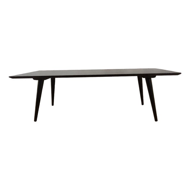 1940s Attributed to Paul McCobb Black Lacquer Coffee Table For Sale