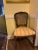 Early 20th Century Pair of Antique French Louis XV–Style Caned Side Chairs, Upholstered Seat For Sale - Image 5 of 9