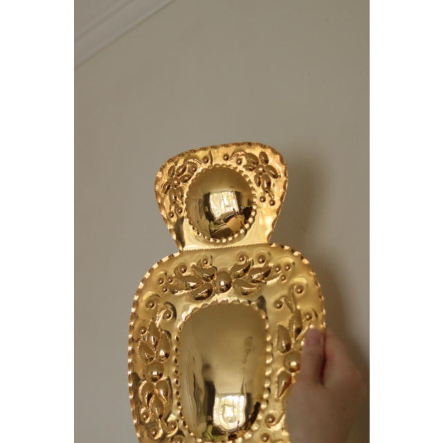 Metal Mid-Century Swedish Brass Sconces, Set of 2 For Sale - Image 7 of 18