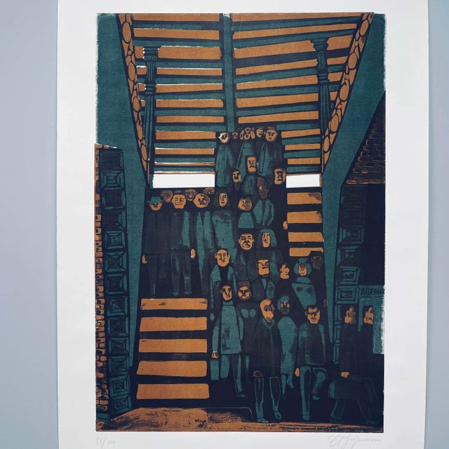 1960s Abstract Figurative Artist's Proof Signed and Numbered Print For Sale - Image 13 of 13