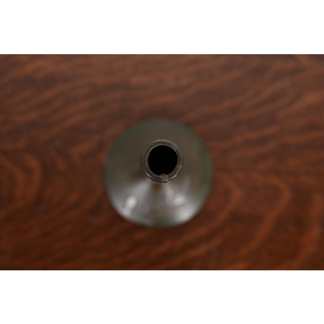 Early 20th Century Heintz Arts & Crafts Sterling Silver on Bronze Tall Bud Vase For Sale - Image 5 of 13