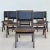 Set Six Authentic Upholstered Armless Dining / Side Chairs, Mid-Century Modern For Sale - Image 13 of 13