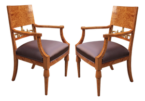Early 19th Century Pair of Neoclassical Armchairs