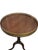 Vintage Set of Two Traditional Chippendale-Style Tripod Side Tables With Brass Gallery Tops For Sale - Image 6 of 17