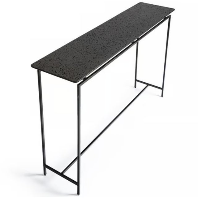 Early 21st Century Oréko Rectangular Lava Stone and Metal Console Table by AM.PM, 2010s For Sale - Image 5 of 6