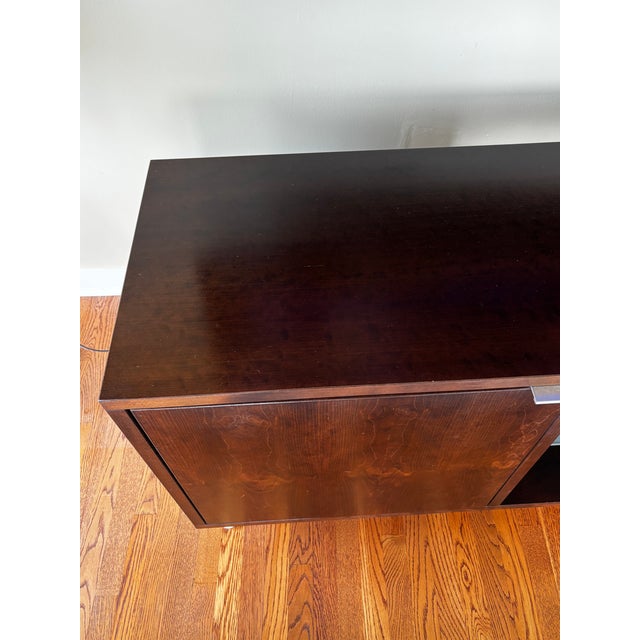 Wood Mid-Century Modern Stowe Media Console For Sale - Image 7 of 7