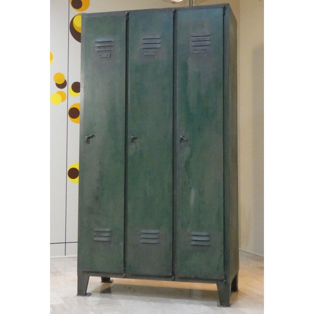 Vintage Italian Metal Military Locker from Officina Di Ricerca, 1960s For Sale - Image 17 of 17
