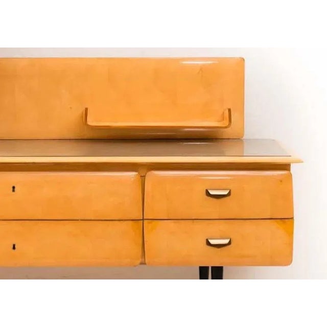 Italian Maple Wood Dressing Table, 1950s For Sale - Image 10 of 16
