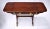Regency style Mahogany drop-leaf sofa table with two fitted dovetail drawers, embellished with brass ornamentation & lions...