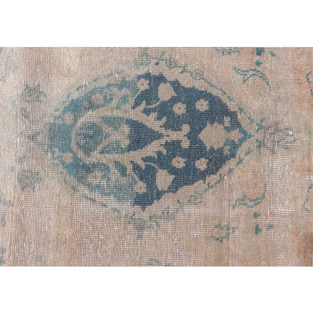 Blue Vintage Turkish Borlou Rug For Sale - Image 8 of 11
