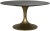 Contemporary Herno Table, Antique Brass, Black Stone For Sale - Image 3 of 6