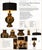Commanding in scale and exceptionally architectural, this substantial vintage urn-form table lamp pairs a richly aged...