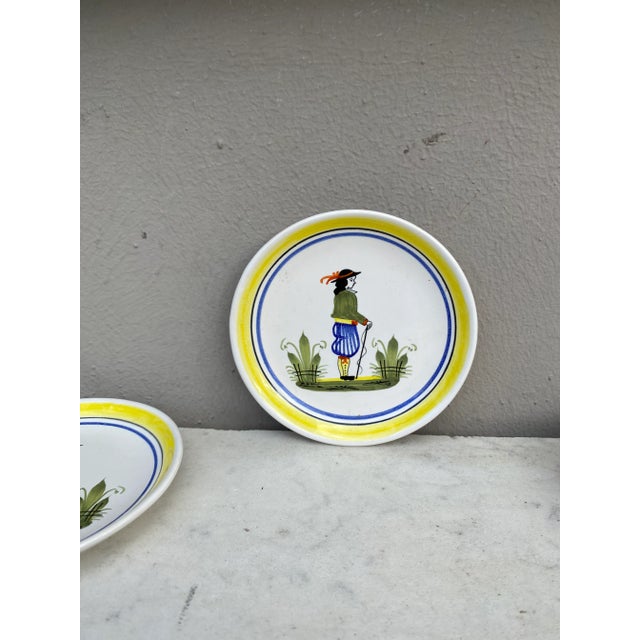 1950s C.1950 French Miniature Henriot Quimper Plate For Sale - Image 5 of 5