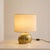 Hollywood Regency Italian Lamps in Cast Brass with Oval Lampshades, 1970s, Set of 2 For Sale - Image 3 of 9
