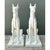 White Vintage Solid Cast Cement Great Dane Statues - A Pair For Sale - Image 8 of 13