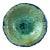 Edgecomb Potters Crystalline Starburst Glaze Beachy Aqua Blue Green Bowl Dish Handmade Pottery For Sale