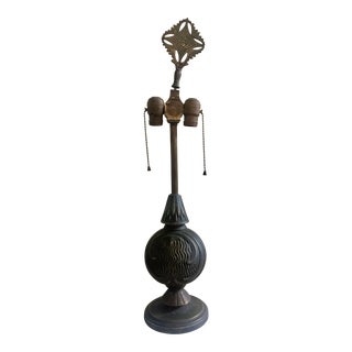 Vintage Art Deco Bronze Table Lamp For Sale