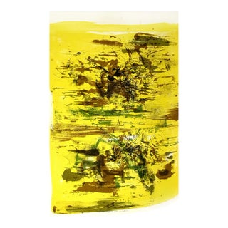 Zao Wou-ki - Original Lithograph - Abstract Composition 1962 For Sale