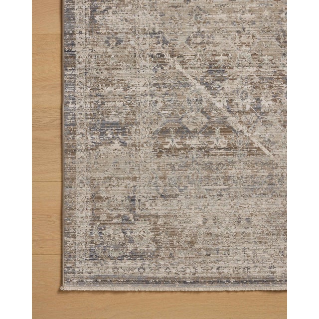 2020s Chris Loves Julia x Loloi Ida Slate / Natural 3'-6" x 5'-6" Accent Rug For Sale - Image 5 of 7