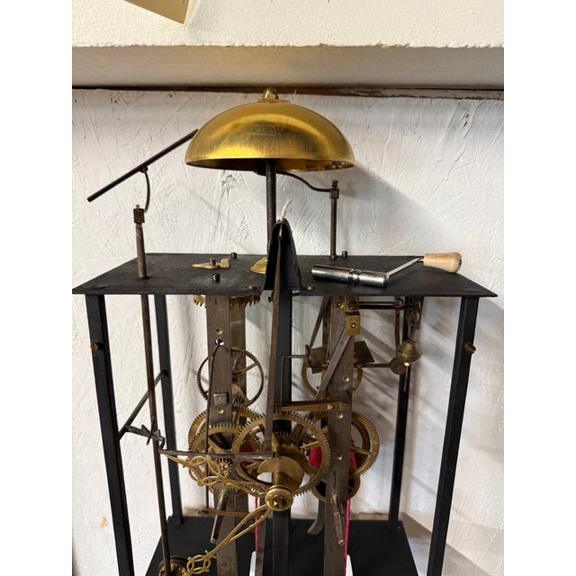 A Late 19th Century Morbier Works for a Tall Case Clock From Boivin at Chateauroux. For Sale In Orlando - Image 6 of 13