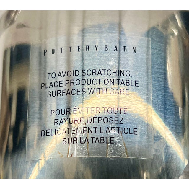 Pottery Barn Bulldog Cocktail Shaker and Bulldog Wine Stoppers (Stainless Steel) – Sculptural Bar Cart Statement Piece - 3pcs For Sale - Image 9 of 12