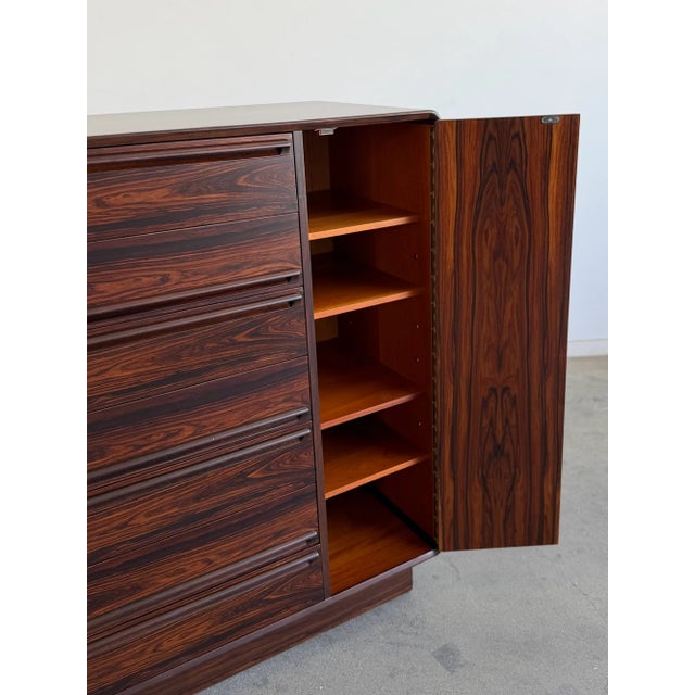 Rosewood Mid-Century Modern Cabinet For Sale - Image 12 of 18