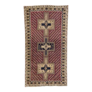 Mid 20th Century Vintage Persian Bijar Rug - 03'03 X 06'02