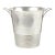 1930s Art Déco Circular Silvered Metal Wine Cooler/Ice Bucket by Christofle, France For Sale