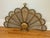 Metal Vintage Brass Peacock Folding Fireplace Screen With Shell Motif For Sale - Image 7 of 12