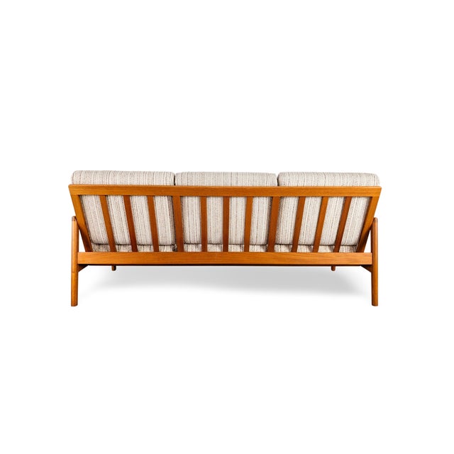 Mid-Century Danish 3-Seater Sofa in Oak For Sale - Image 5 of 11