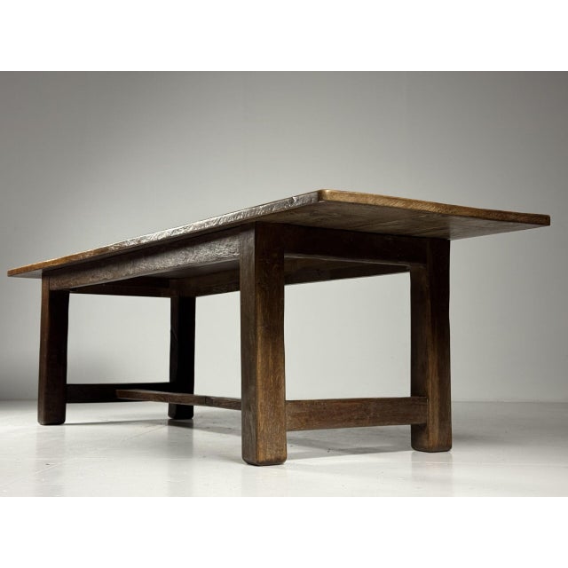 Brown Belgian Monastery Table in Oak For Sale - Image 8 of 17