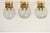 Large Czech Smoky Glass and Brass Ceiling Lights from Kamenický Šenov, 1970s, Set of 3 For Sale - Image 10 of 12