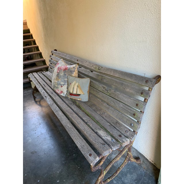 1920s 1920s Faux Bois French Garden Bench For Sale - Image 5 of 6