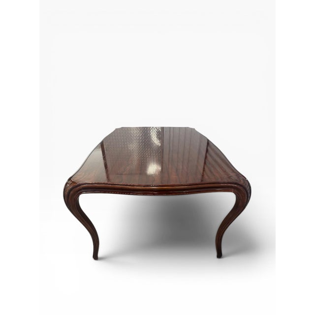 Mid-Century Modern Theodore Alexander Keno Brothers "Fine Point Ii" Exotic Veneer Cocktail Coffee Table For Sale - Image 3 of 14