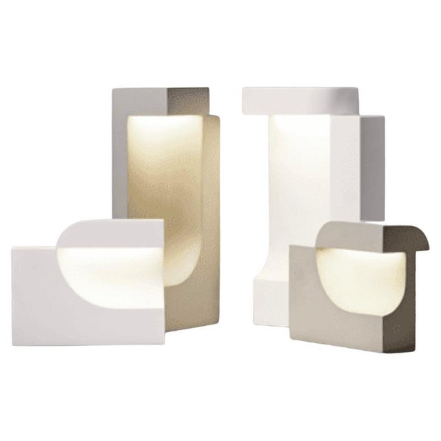 Moby 1 and 2 White Table Lamps by Birgitte Due Madsen for Karakter, Set of 2 For Sale - Image 6 of 9