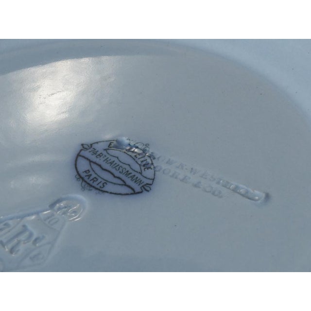 Victorian Blue Ceramic Bowl from Brown Westhead Moore & Co., 1890s For Sale - Image 6 of 8