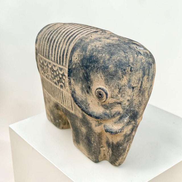 Black Early 20th Century Central American Elephant Sculpture For Sale - Image 8 of 9