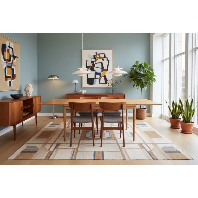 Wood Oak Dining Table by Johannes Andersen for Chr. Linnebergs Møbelfabrik, 1960s For Sale - Image 7 of 9