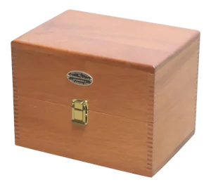 Mahogany Box With Dovetail Seams & Brass Hardware