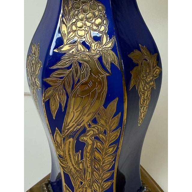 Porcelain and Brass Table Lamp from Rosenthal, Germany, 1920s For Sale - Image 11 of 18