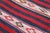 1960s 1960s Cabin Style Hand Knotted Stripe Design Red Oushak Kilim Runner Rug For Sale - Image 5 of 10
