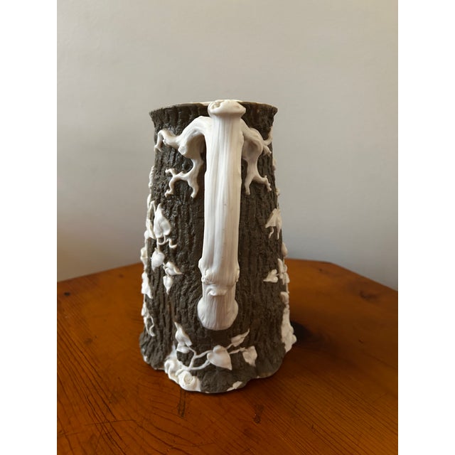 Mid 19th Century 1850s t.j. & J. Mayer Convolvulus Stoneware Pitcher For Sale - Image 5 of 16