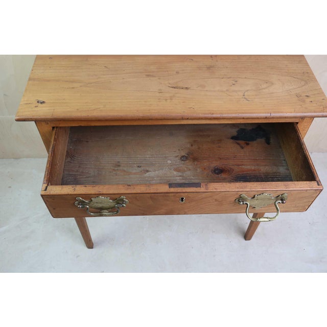 19th Century Small Antique English Gustavian Style Fruitwood Side Table, 1800 For Sale - Image 5 of 6