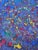 Contemporary Abstract Expressionist Acrylic Painting on Canvas, Colorful Drip Composition For Sale - Image 4 of 7