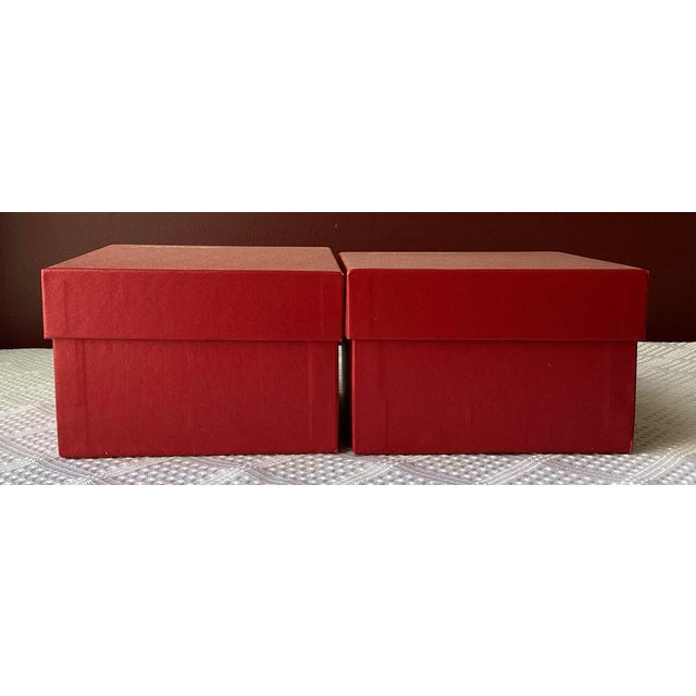 Transparent Pair of VTG Baccarat Crystal Candleholders in Original Boxes, 1 3/4” X 3 3/8” For Sale - Image 8 of 11