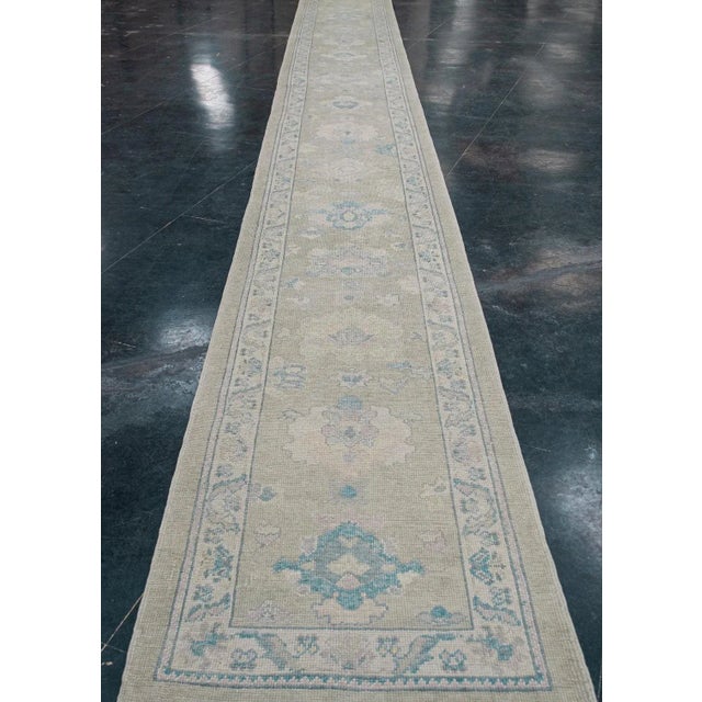 Turkish Oushak Rug Runner 2'10" x 26'3" #11432 Explore a curated collection of hallway runners, wool rugs, and handmade...