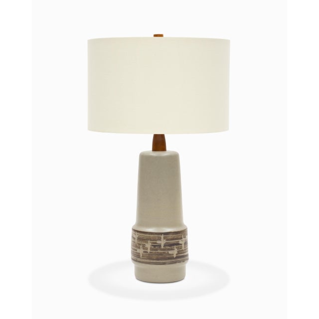 Wood Pair of Vintage Mid Century M144 Table Lamps by Jane and Gordon Martz For Sale - Image 7 of 12