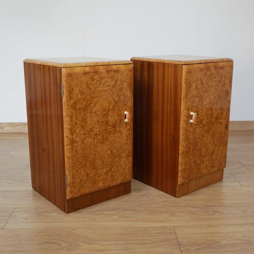 Vintage Bedside Cabinets, 1930s, Set of 2 For Sale - Image 4 of 8