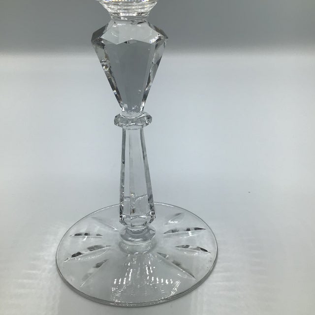 Rock Sharpe Champagne Coupes 1950s Cut Crystal - A Pair For Sale - Image 9 of 12